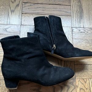 Mansur Gavriel // Black Suede Ankle Boots // Size 38